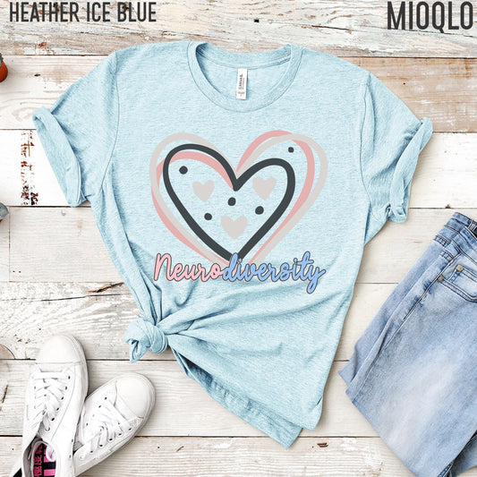 Neurodiversity Shirt, The Future Is Inclusive Special Education Teacher, Autism Awareness, SLP Tee, Dyslexia Crewneck T-Shirt