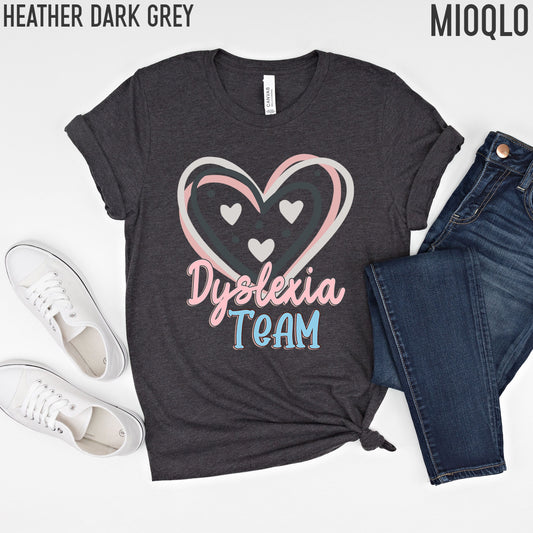 Dyslexia Team Tee Squad, Dyslexia Teacher Gift, Dyslexia, Dyslexia Therapist Sweatshirt, Dyslexia Therapy Sweater, Dyslexia Awareness Child