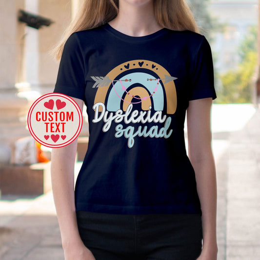 Dyslexia Squad Tee Team, Dyslexia Teacher Gift, Dyslexia, Dyslexia Therapist Reading Teacher T-Shirt, Dyslexia Awareness Crew