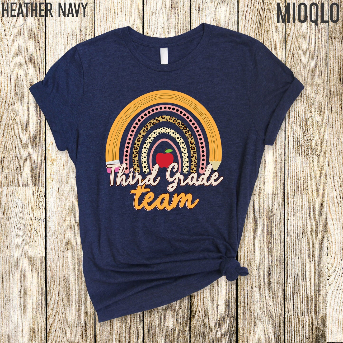 First Grade Team Shirt, Custom Grade Teacher TShirt, Custom Grade Level Team Gift Rainbow Color Tee, Elementary Teach School Team Crew Squad