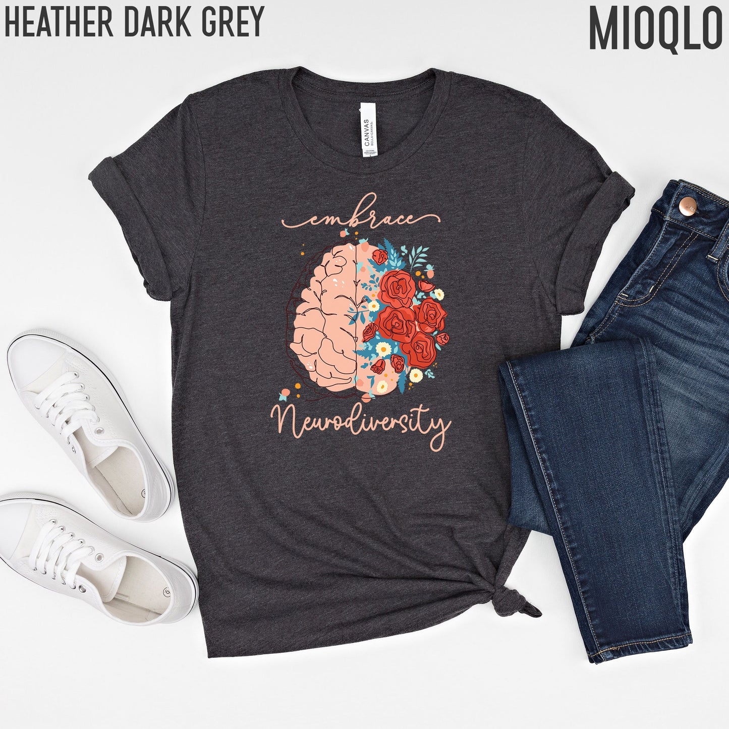 Embrace Neurodiversity Shirt, The Future Is Inclusive Dyslexia Awareness Month, Autism Awareness, Dyslexia Crewneck T-Shirt