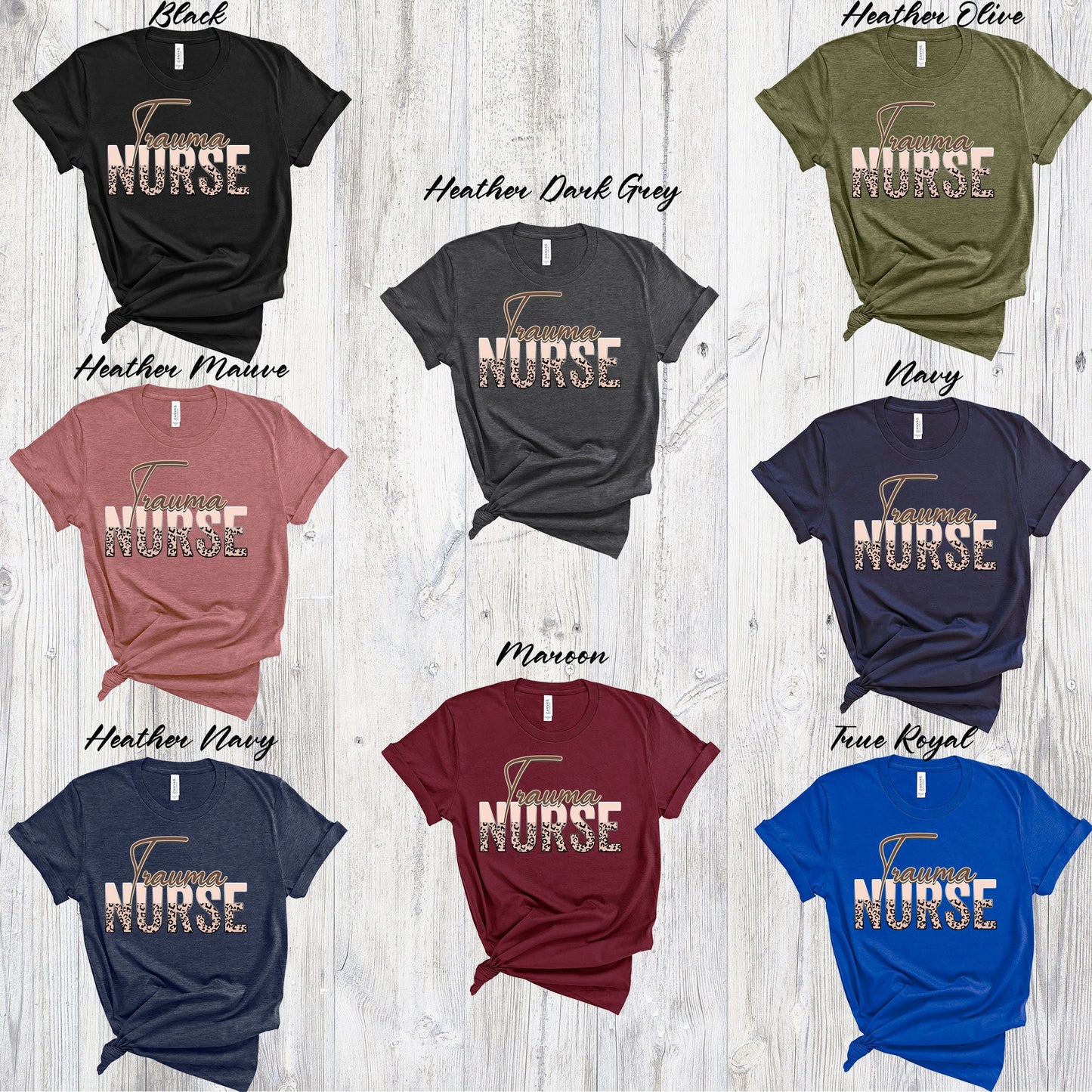 Trauma Nurse Shirt, Leopard Cheetah Boho Trauma Team Squad Crew Sweater, Future Medical Student Sweatshirt, RN Thank You Nurse Graduation