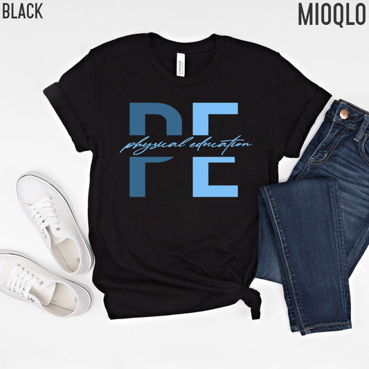 Physical Education Teacher Shirt, PE Teacher, PE Teacher Team Blue Tee, 2022 Cute Grade Level Gym Elementary Teach School Tee, Family Gift