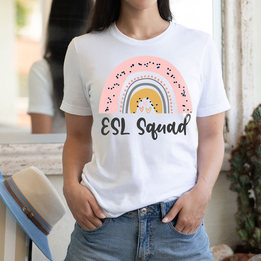 ESL Teacher Shirt, Efl Ell Esol Team Tee, ESL Squad Shirt, English Language Teacher, English Teacher Shirt, Second Language, Maestra Shirt