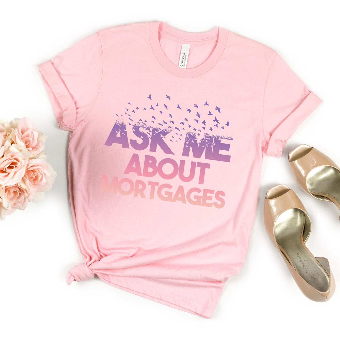 Real Estate Shirt, Realtor Tee, Ask Me About Mortgages, Mortgage Sweatshirt, Loan Officer, Butterfly Professional, Real Estate Closing Gifts