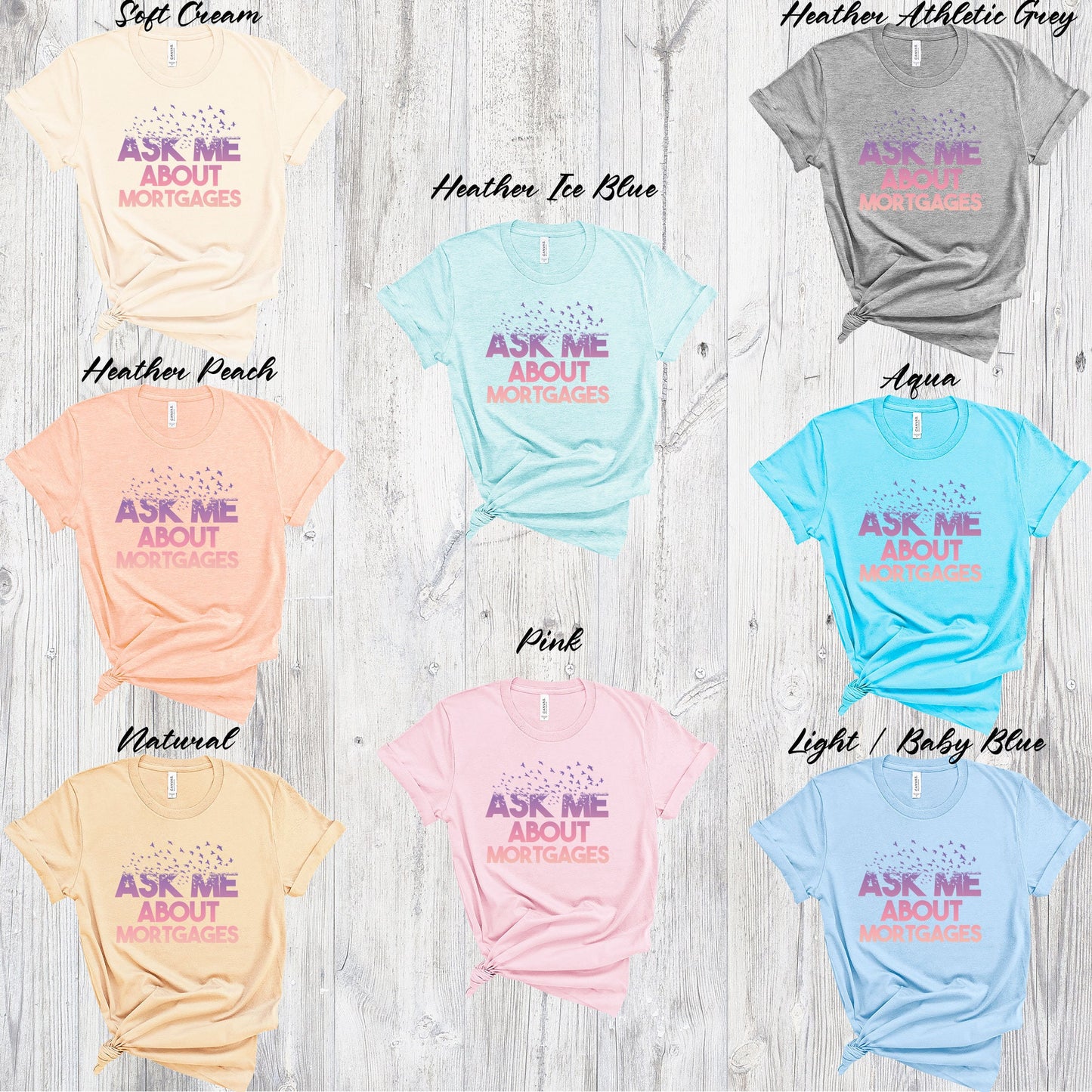 Real Estate Shirt, Realtor Tee, Ask Me About Mortgages, Mortgage Sweatshirt, Loan Officer, Butterfly Professional, Real Estate Closing Gifts