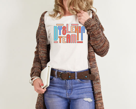 Dyslexia Teacher Gift, Dyslexia, Dyslexia Therapist Dyslexia Therapy T-Shirt, Dyslexia Team Tee Squad, Dyslexia Awareness Child