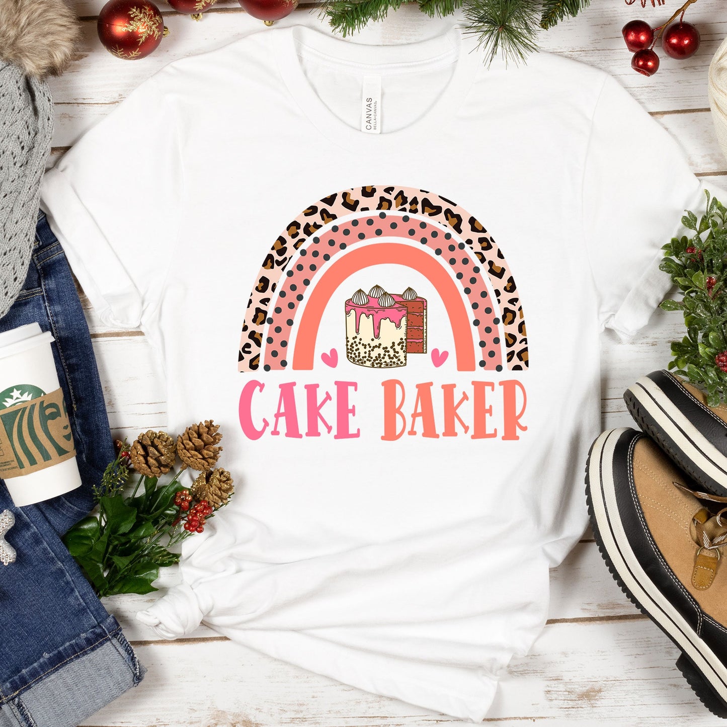 Cake Baker Cookie Scientist Shirt, Rainbow Cute Undergrad Professional Cooking Class, Future Bakery Chef Gift, Cake Arts Decorator Pro Baker