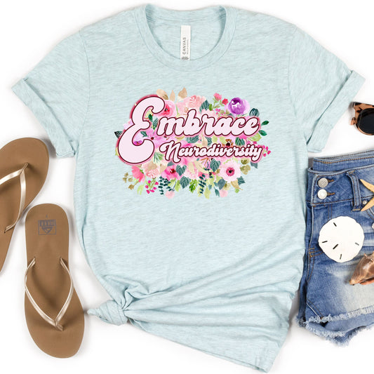 Embrace Neurodiversity Shirt, The Future Is Inclusive Sweatshirt, Dyslexia Awareness Month, Autism Awareness, Dyslexia Crewneck Sweatshirt