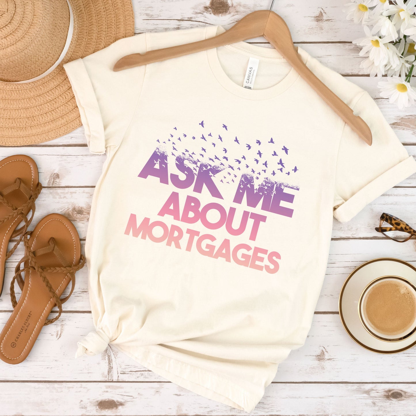 Real Estate Shirt, Realtor Tee, Ask Me About Mortgages, Mortgage Sweatshirt, Loan Officer, Butterfly Professional, Real Estate Closing Gifts