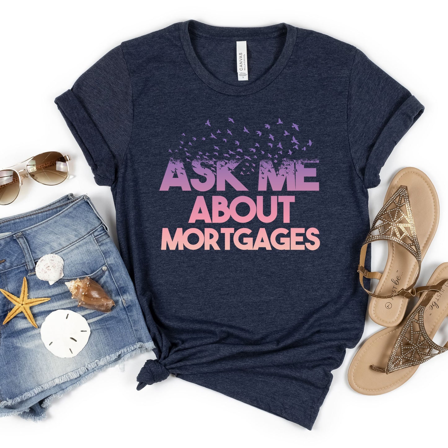 Real Estate Shirt, Realtor Tee, Ask Me About Mortgages, Mortgage Sweatshirt, Loan Officer, Butterfly Professional, Real Estate Closing Gifts