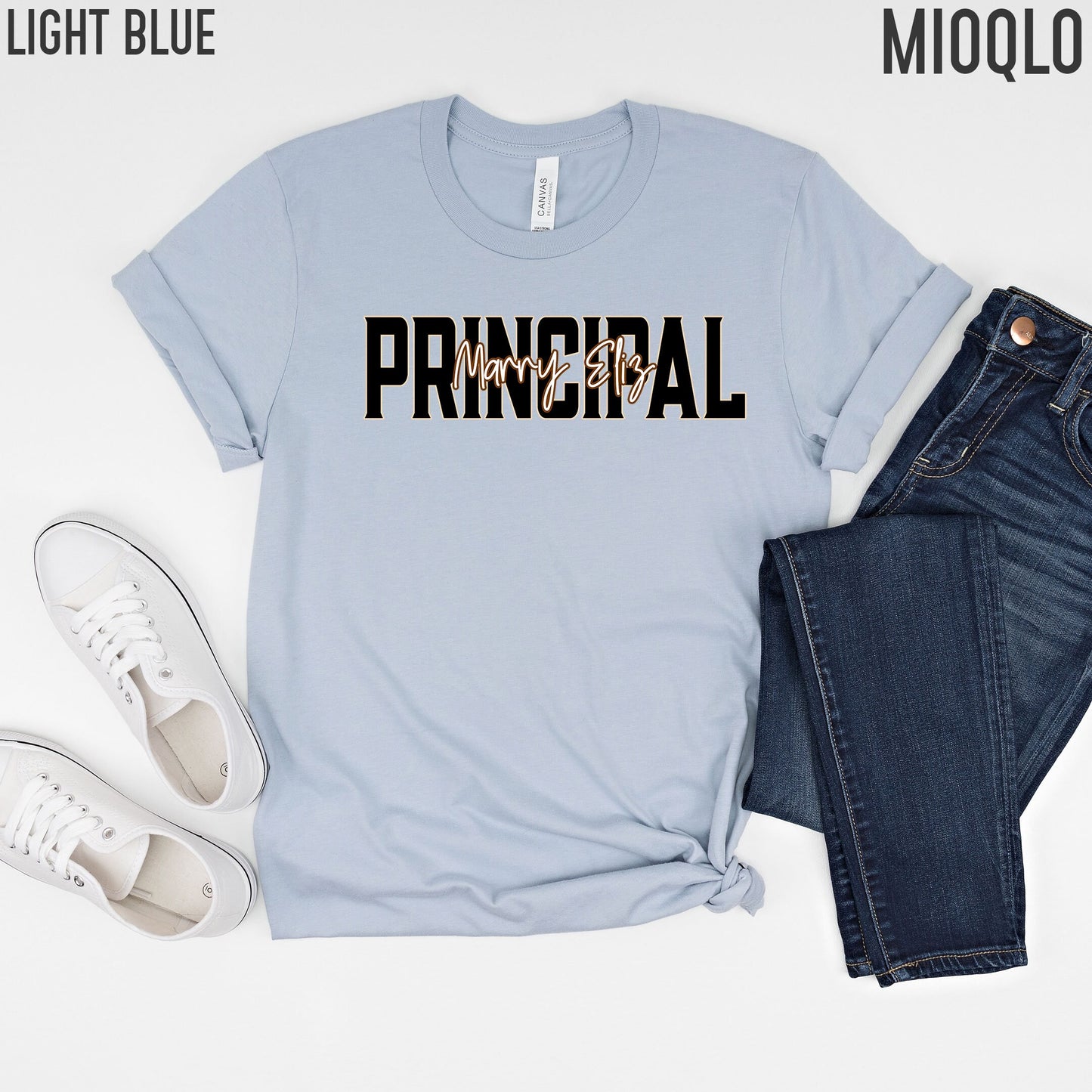 Custom Names School Principal Shirt, Assistant Principal Gifts, Teacher Appreciation Gift Director Lead, Principal Team Tee Christmas Party