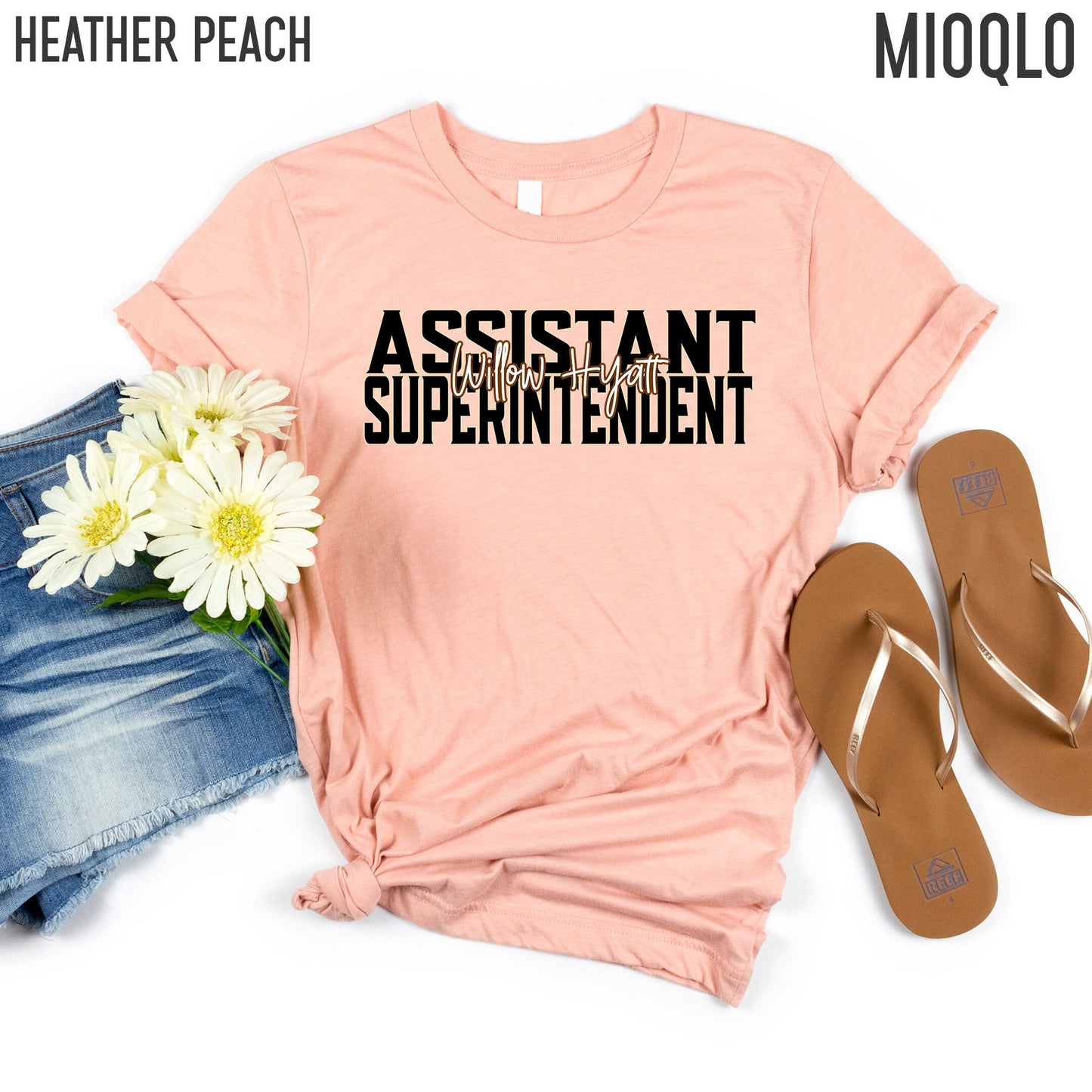 Custom Names Superintendent Shirt, Assistant Superintendent Gifts, Principal Appreciation Gift Director Lead, Principal Team Christmas Party