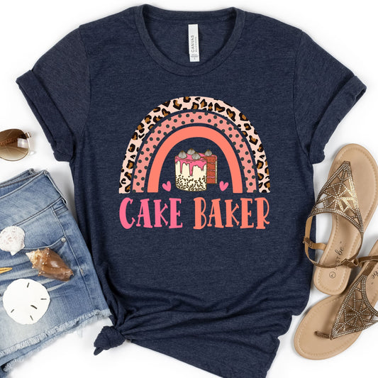 Cake Baker Cookie Scientist Shirt, Rainbow Cute Undergrad Professional Cooking Class, Future Bakery Chef Gift, Cake Arts Decorator Pro Baker