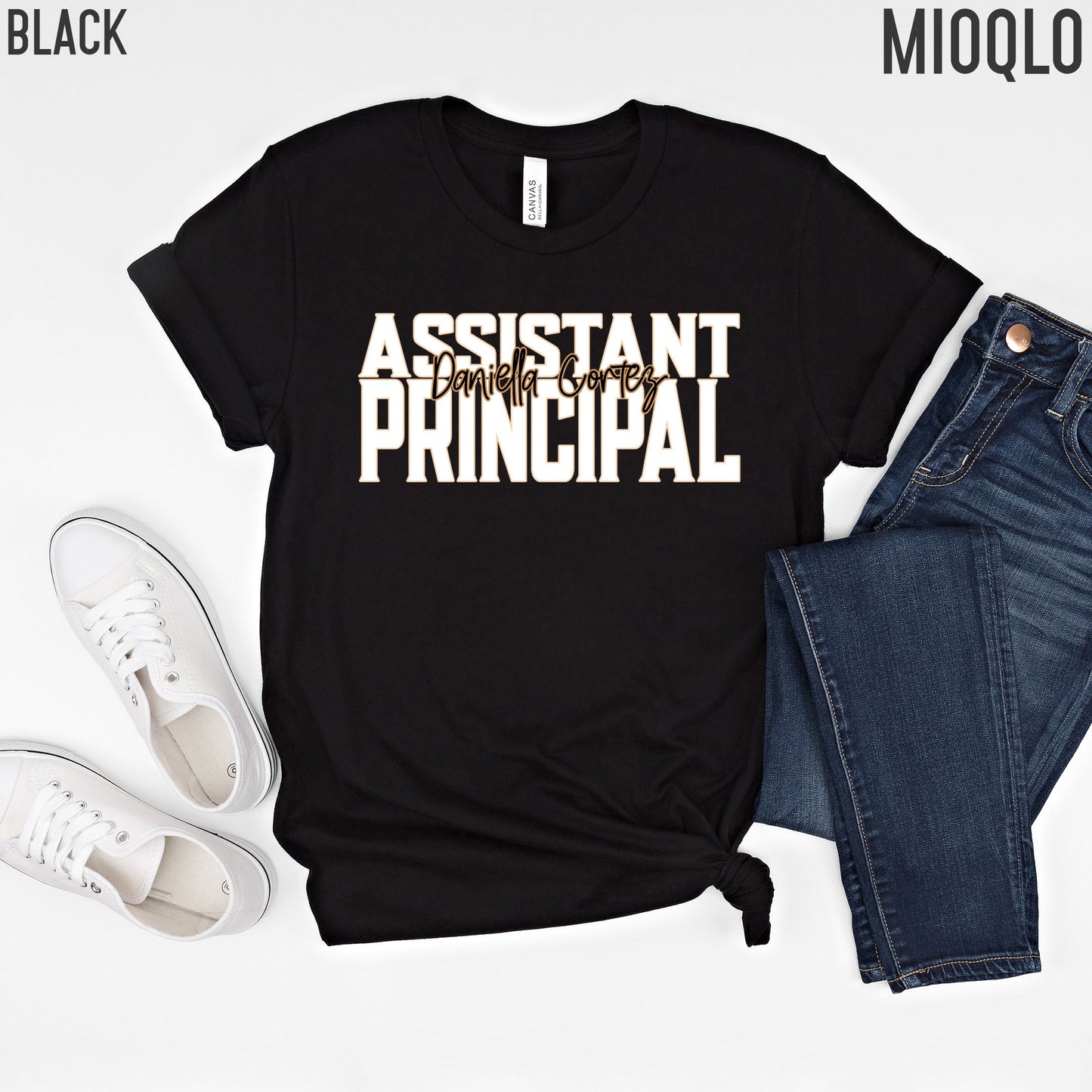 Custom Names School Principal Shirt, Assistant Principal Gifts, Teacher Appreciation Gift Director Lead, Principal Team Tee Christmas Party