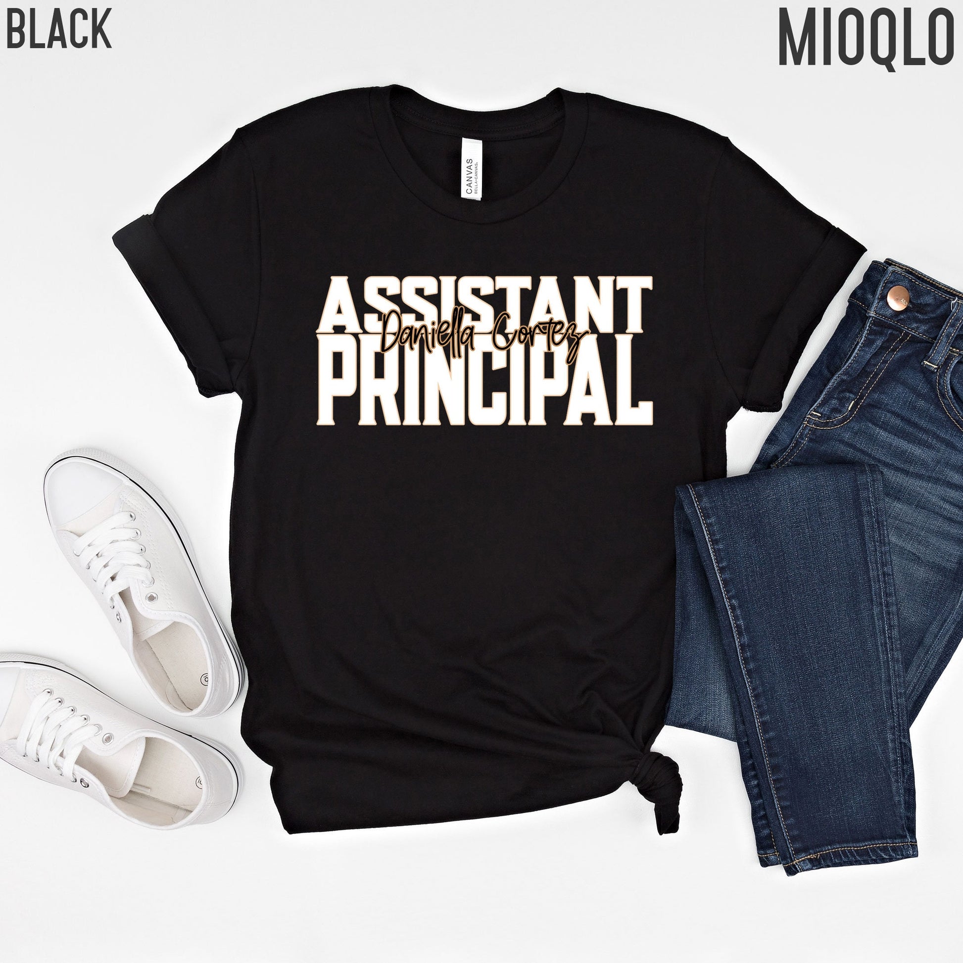 Custom Names School Principal Shirt, Assistant Principal Gifts, Teacher Appreciation Gift Director Lead, Principal Team Tee Christmas Party