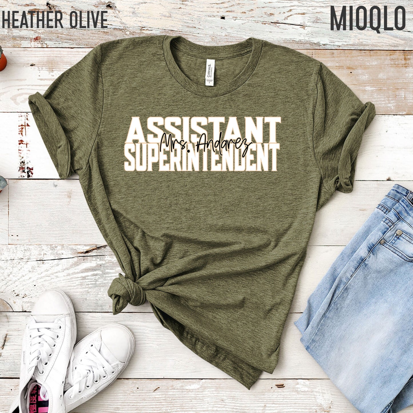 Custom Names Superintendent Shirt, Assistant Superintendent Gifts, Principal Appreciation Gift Director Lead, Principal Team Christmas Party