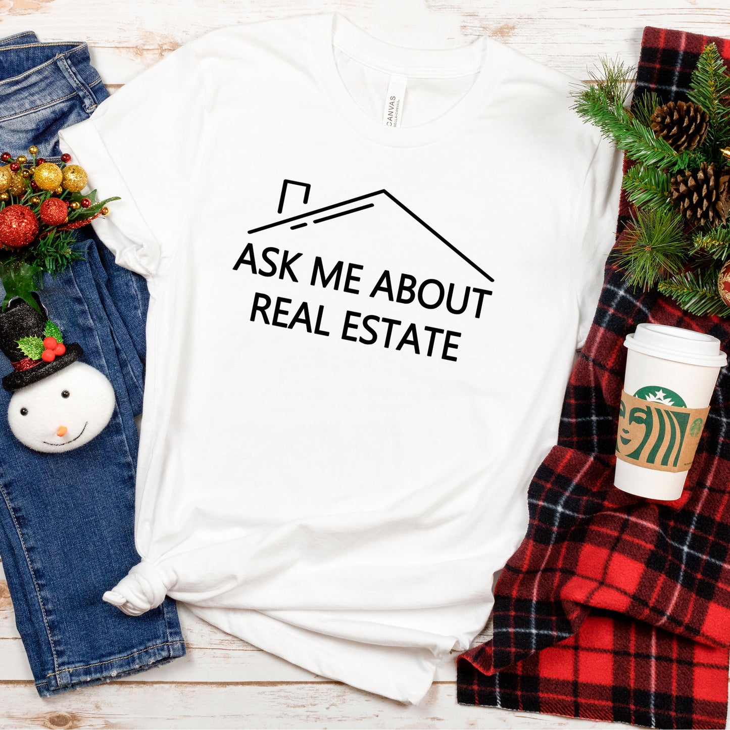 Ask Me About Real Estate Shirt, Realtor Shirt, Ask Me About Mortgages, Mortgage Gift, Xmas Loan Officer, Christmas Real Estate Closing Gifts