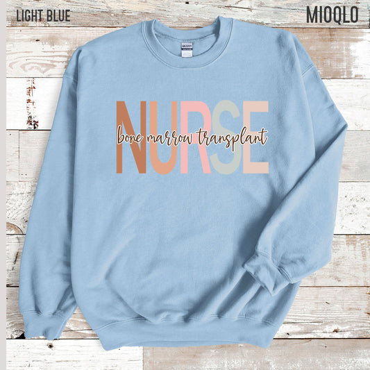 Bone Marrow Transplant Nurse Bohemian Fall Sweatshirt BMT Admin Staff Office ER Hospital Sweater Undergrad Graduation Gift Christmas Boho