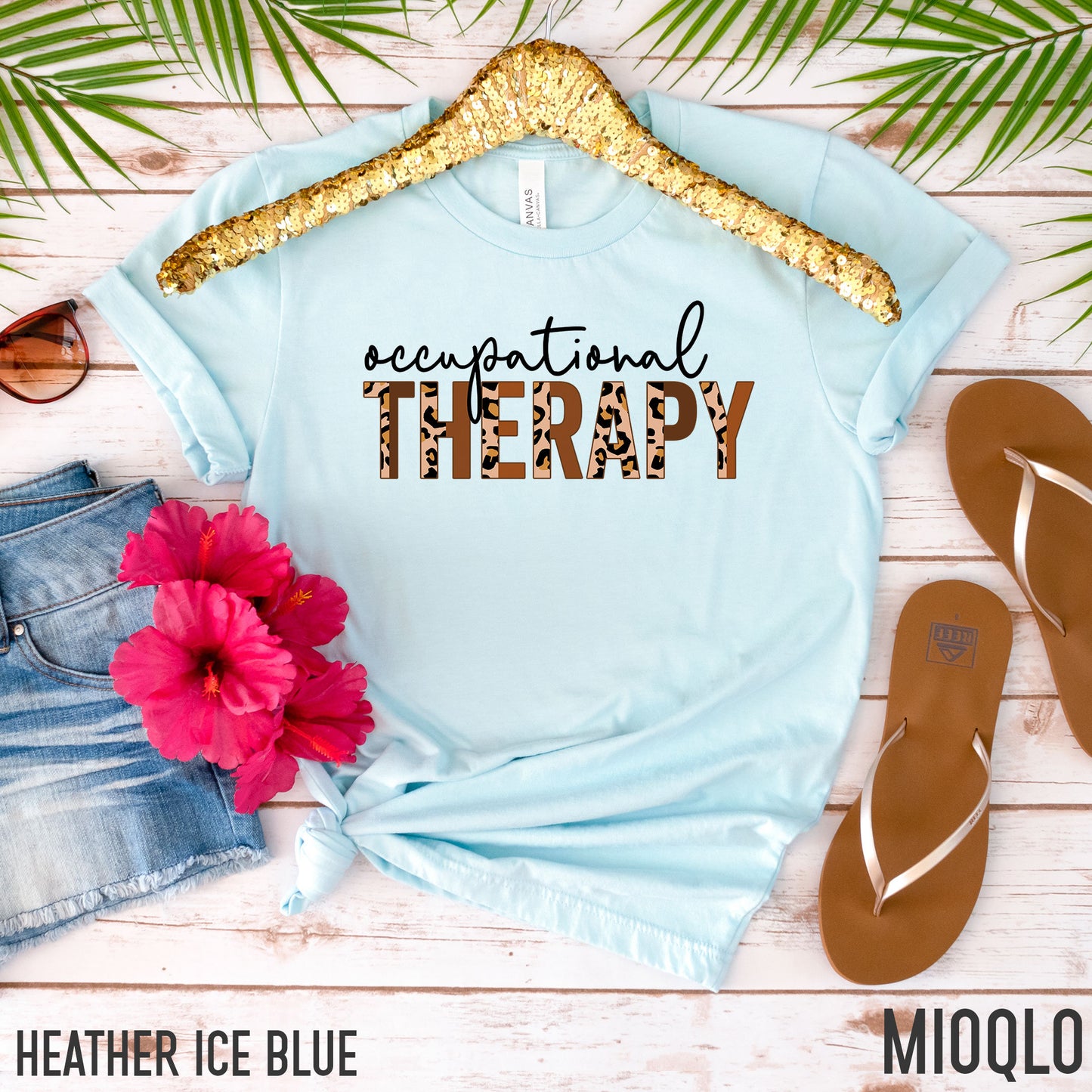 Occupational Therapy Shirt, OT Birthday Gift, Occupational Therapist Tee, Play Therapy Shirt, Special Education Teacher, SPED Team Leopard