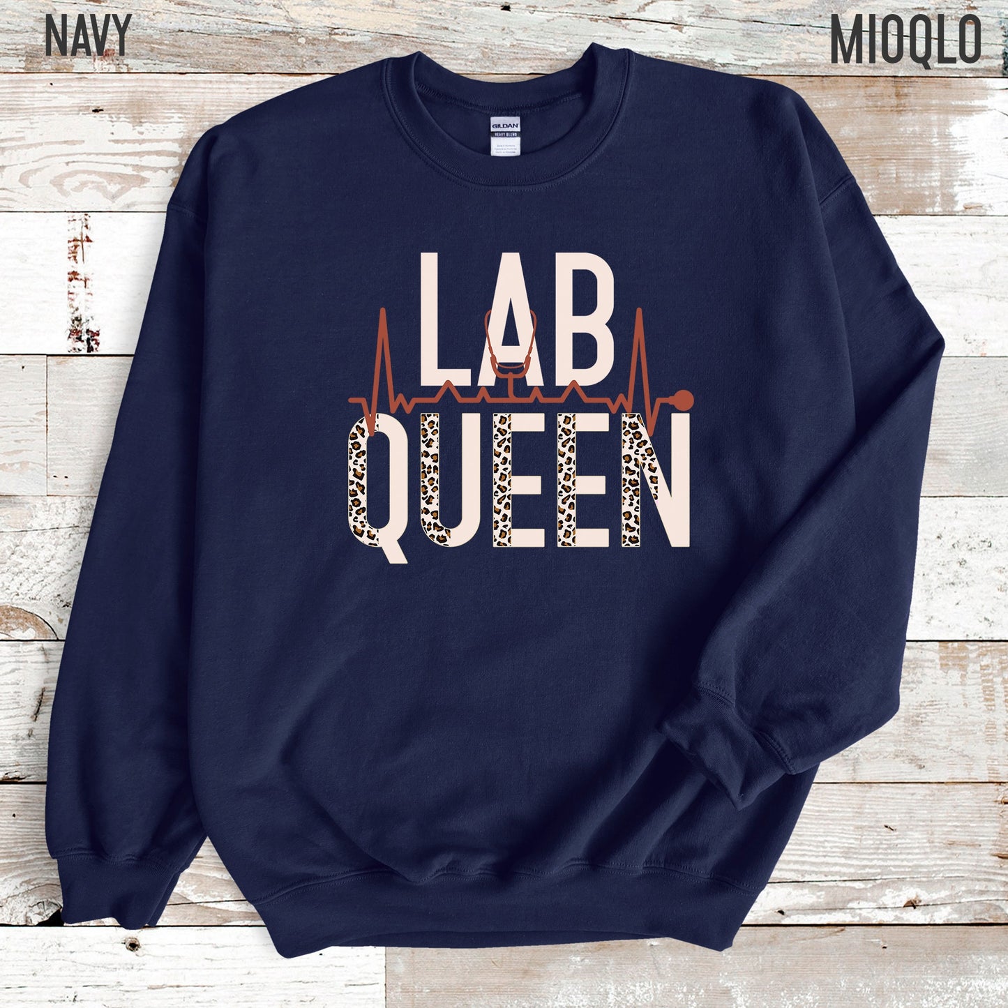 Lab Queen Sweatshirt, Lab Tech Sweater, Scientist Shirt, Science Gift, Phlebotomist Lab Technician Girlfriend Valentines Day Biology Sweater