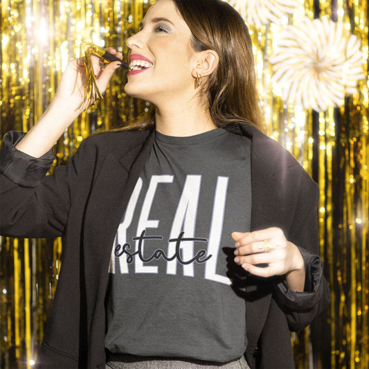 Real Estate Aesthetic Shirts Preppy Oversized T-shirt Realtor Broker Closing Gift Big Letter Unisex Plus Size Sold By Ask Me Mortgages Tee