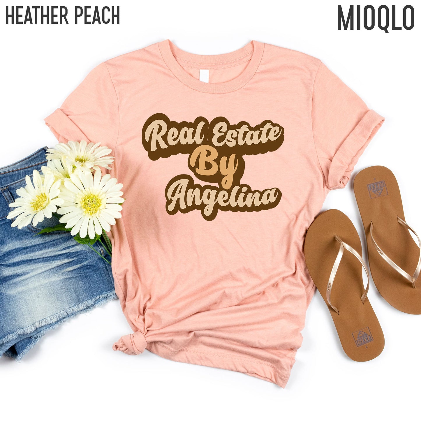 Custom Real Estate By Name Boho T-Shirt, Personalized Mortgage Expert Tee, Real Estate Agent Shirt, Closing Gift Home Closure Thank You Gift