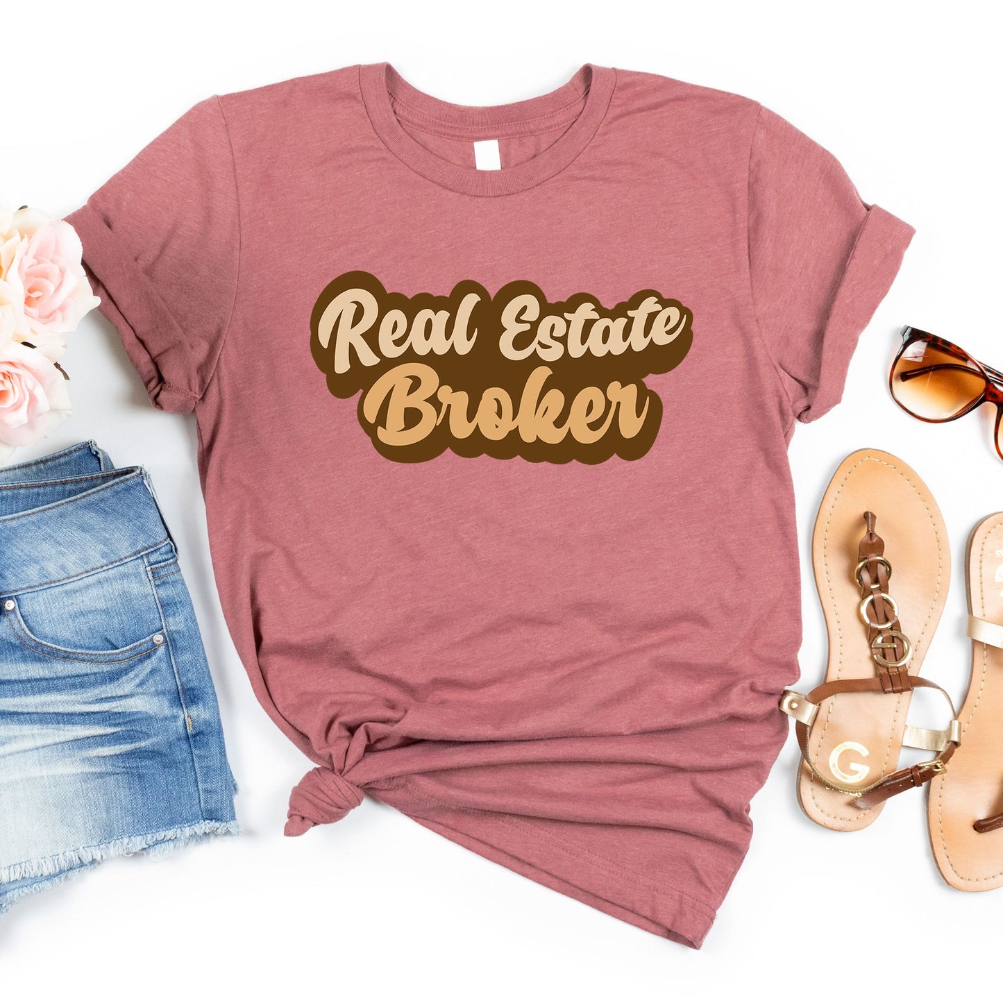 Real Estate Broker Boho T-Shirt, Mortgage Expert Tee, Real Estate Agent Shirt, Closing Gift, Home Closure Agent Mortgage Loan Thank You Gift