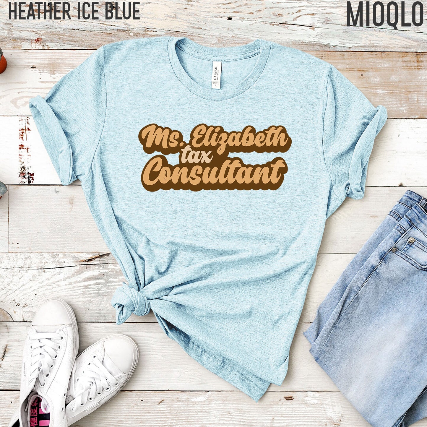 Custom Tax Consultant With Name Shirt, Personalized CPA Tax Name T-Shirt, Public Accountant Gift Tee Birthday Tax Season Counselor Thank You