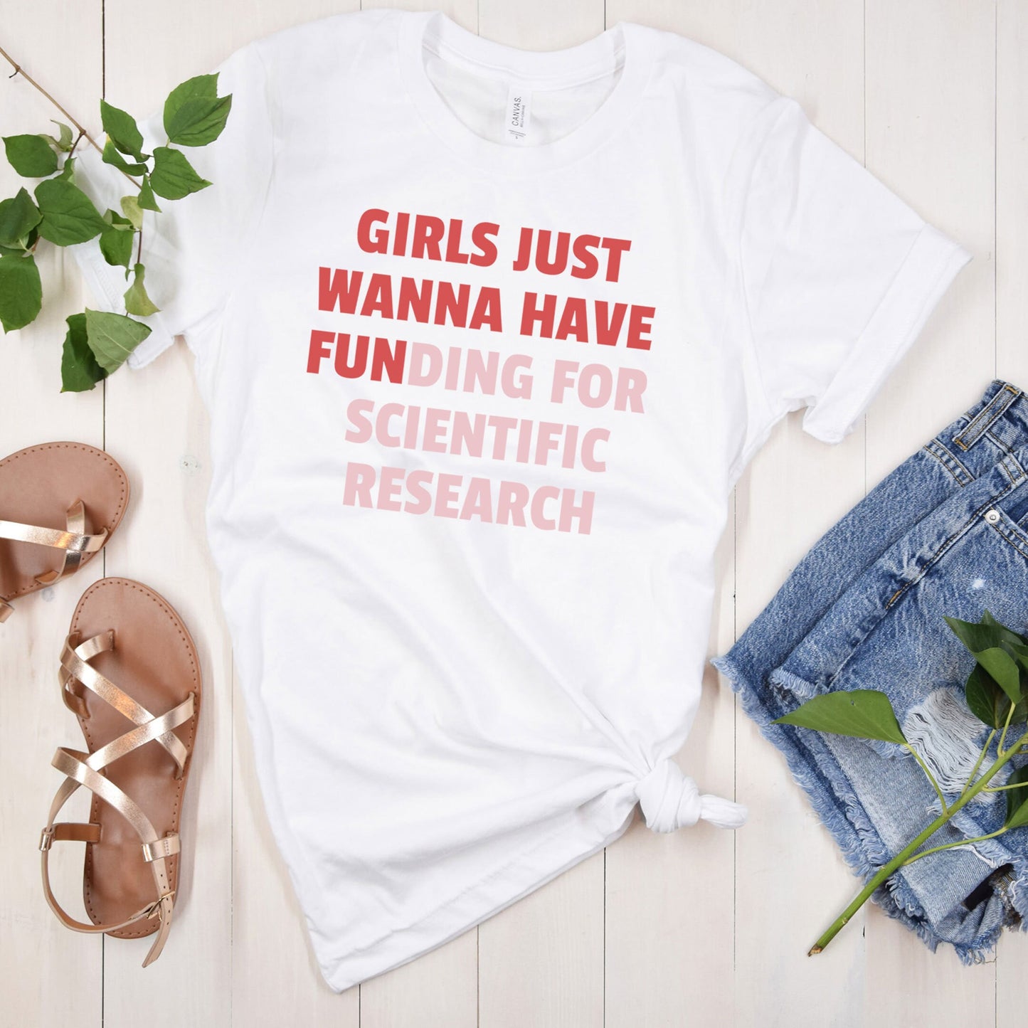 Girls Just Wanna Have Funding For Scientific Research, Phd Gift For Women, Stem Shirt for Women, Feminist STEMinist Graduate Student Tee