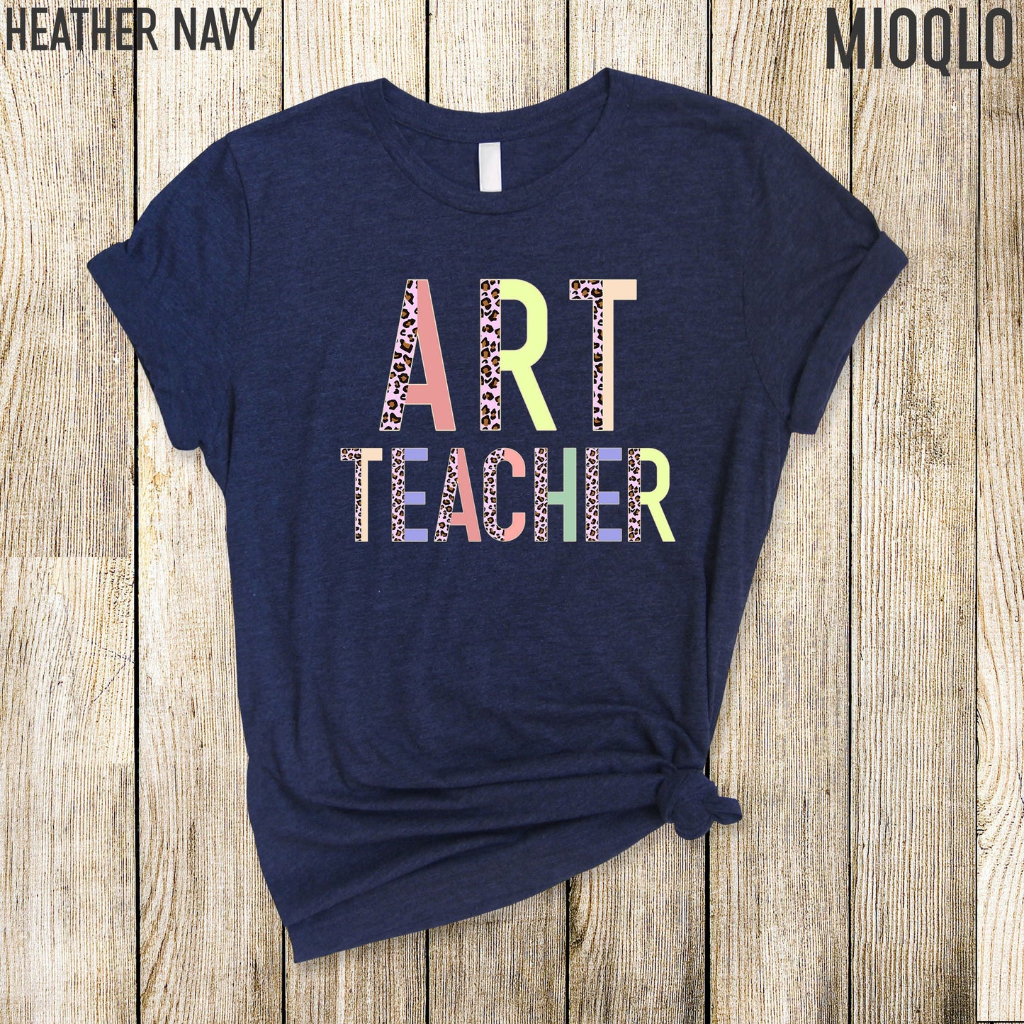 Art Teacher Shirt, Leopard Artist Gift, Art School Teacher T-shirt, Art Teacher Gift, Painting Painter Crayon Oil Art Lover Elementary Tee