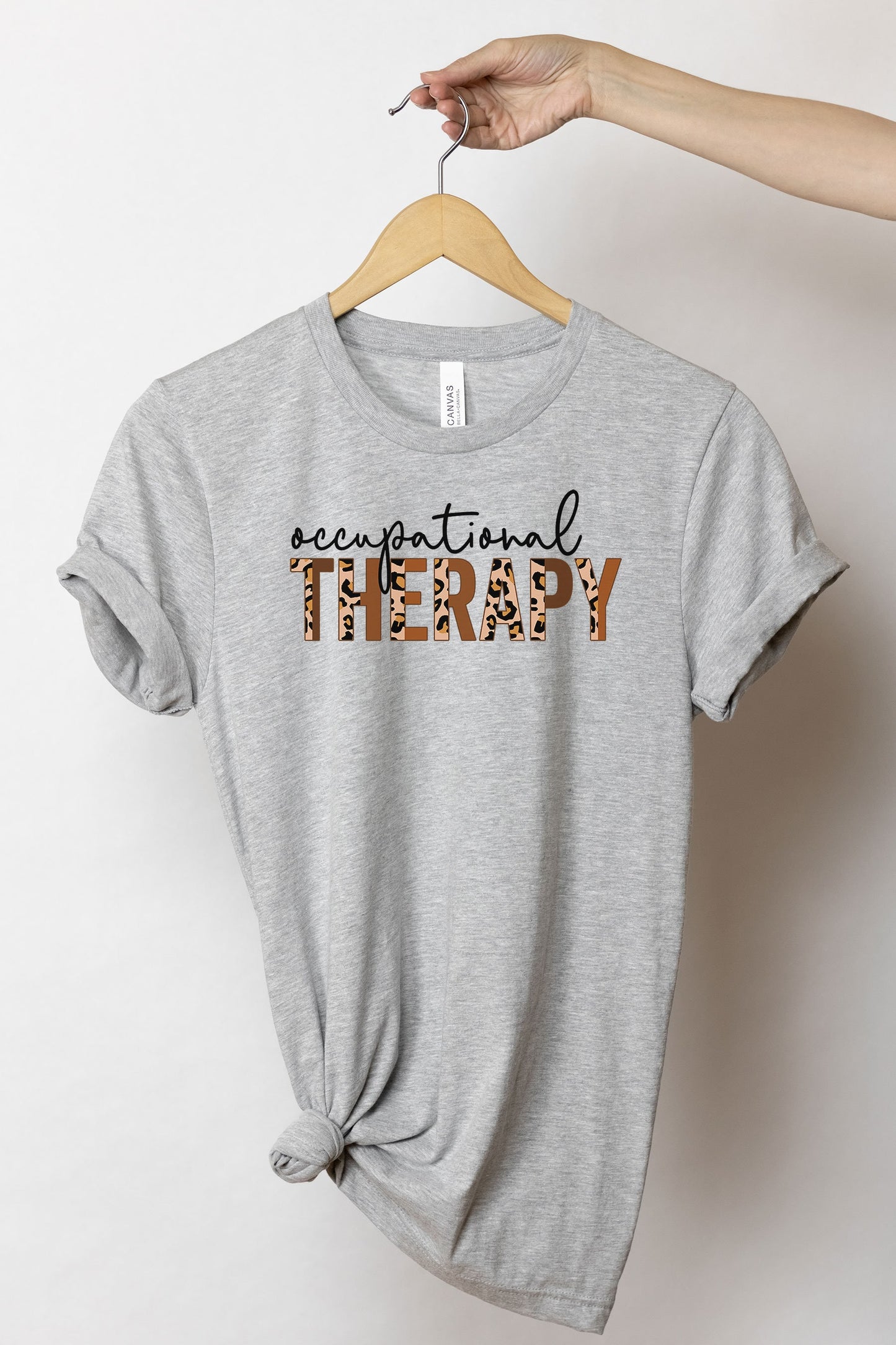 Occupational Therapy Shirt, OT Birthday Gift, Occupational Therapist Tee, Play Therapy Shirt, Special Education Teacher, SPED Team Leopard