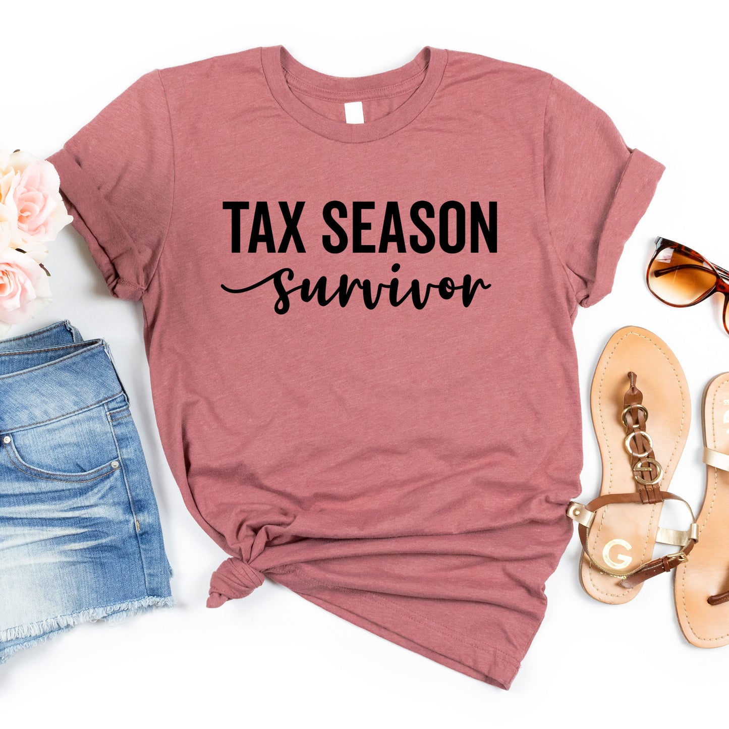 Tax Season Survivor, CPA Firm Office Funny CPA Accounting Tee Design, Tax Advisor Gift Idea, Funny Accountant Jokes Gift
