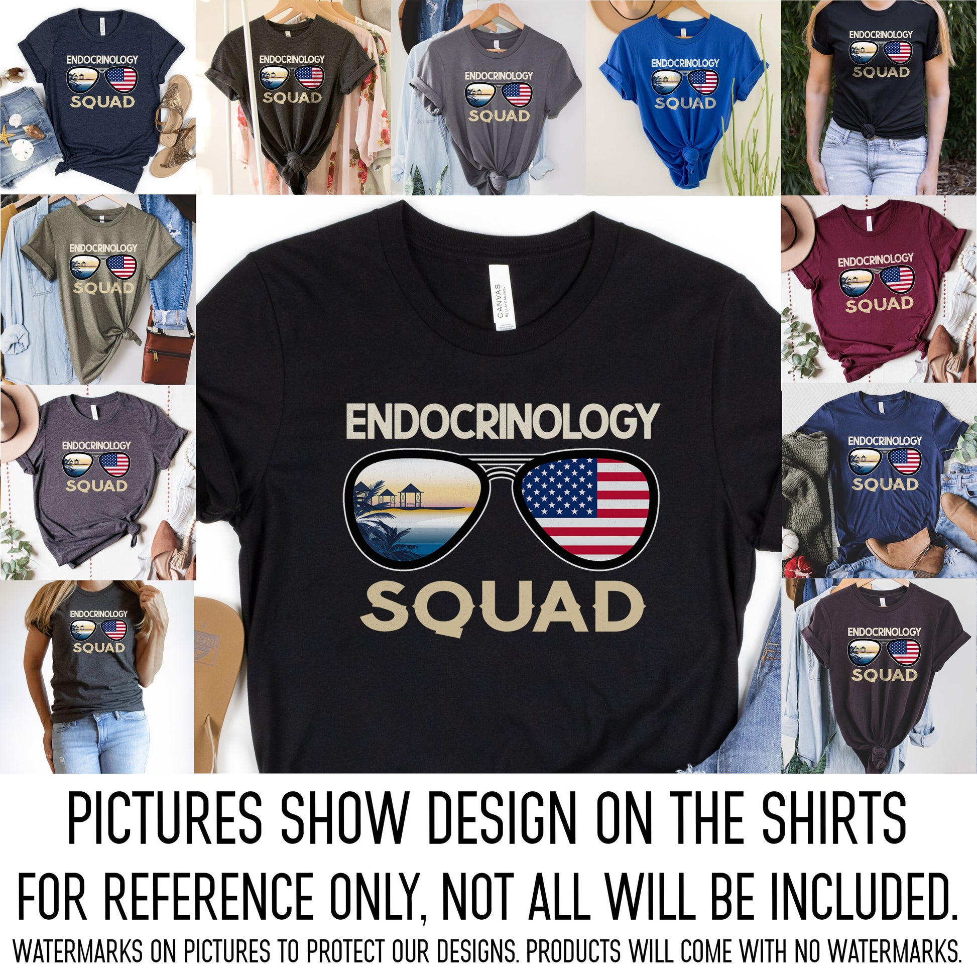 Custom Endoscopy Nurse Squad Team Crew Shirt Graduation Day Digestive Cardio Nursing School Grad Tee Thank You Hospice Trauma BMT ER CNA