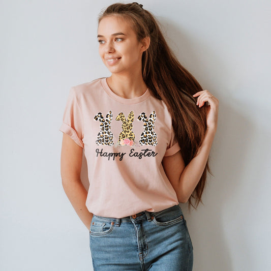 Happy Easter Shirt, Bunny Shirt, Easter Bunny Shirt, Cute Easter Shirt, Happy Easter Bunnies Shirt, Coffee Bunny Shirt, Easter Matching Tee