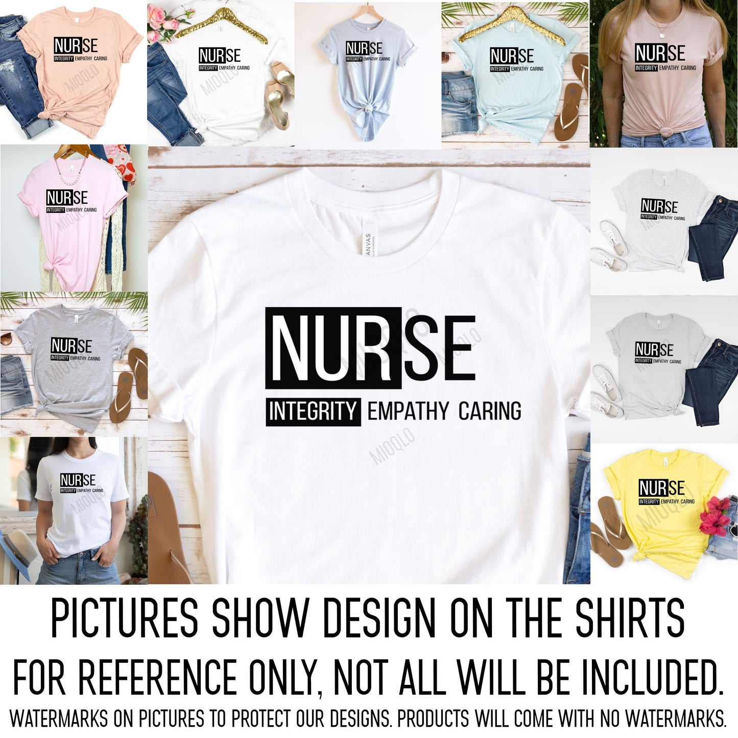 Nurse Shirt, Integrity Empathy Caring Nurse Sweatshirt, Nurse Pullover RN CNA Quality Nurse Nursing Grad School in Training Undergrad Tee