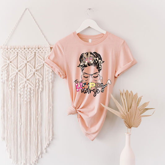 One Hoppy Nurse Shirt, Nurse Easter Team Nursing School Undergrad Easter Shirt for Registered Nurse Easter Gift Medical Hospital Party Squad