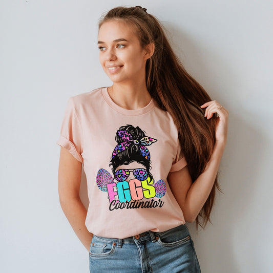 Eggs Coordinator Funny Easter Shirt, Egg Hunting Easter Team, Chaos Coordinator Tee For Mom Kids Easter Egg Hunt Gift Sisters Siblings Nana