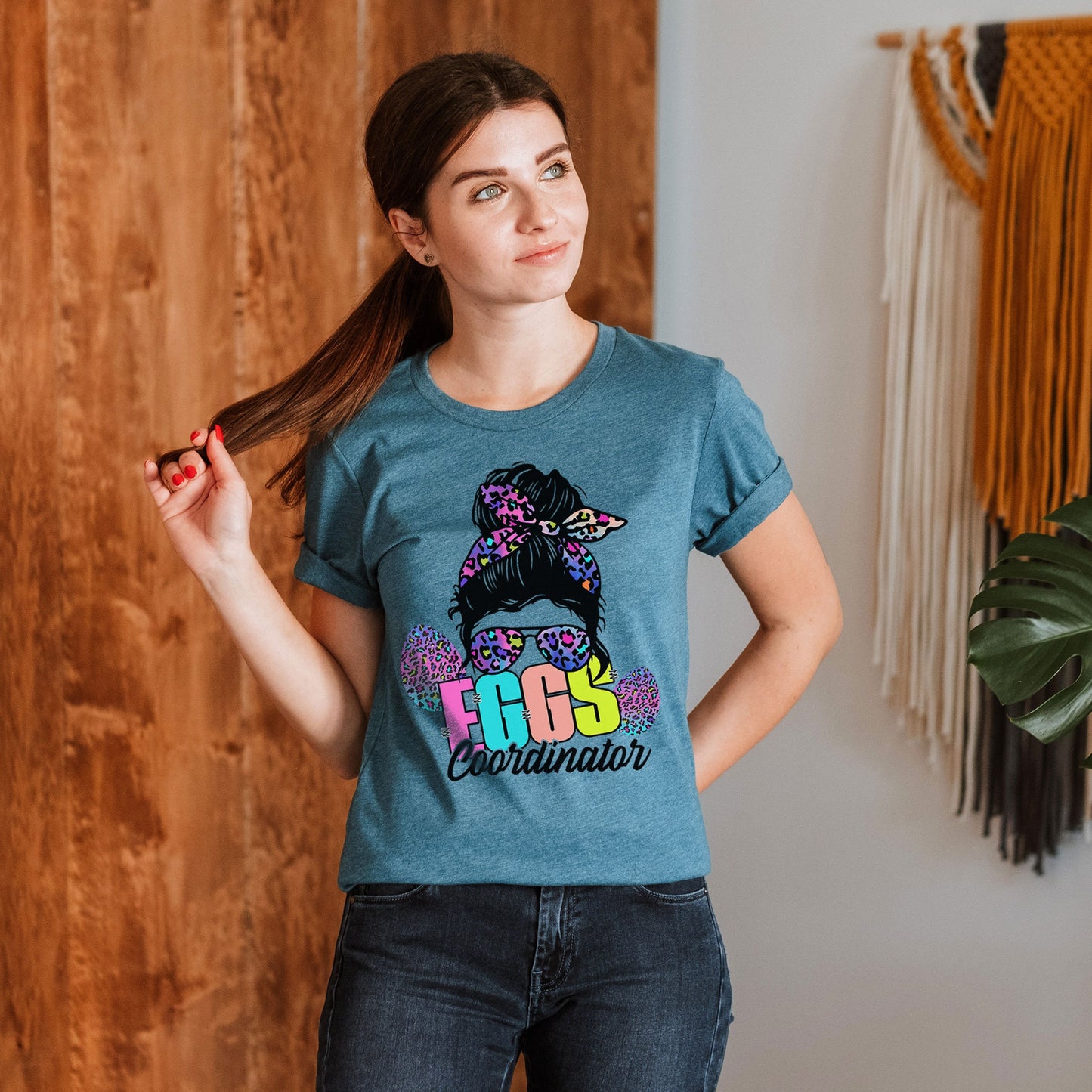 Eggs Coordinator Funny Easter Shirt, Egg Hunting Easter Team, Chaos Coordinator Tee For Mom Kids Easter Egg Hunt Gift Sisters Siblings Nana