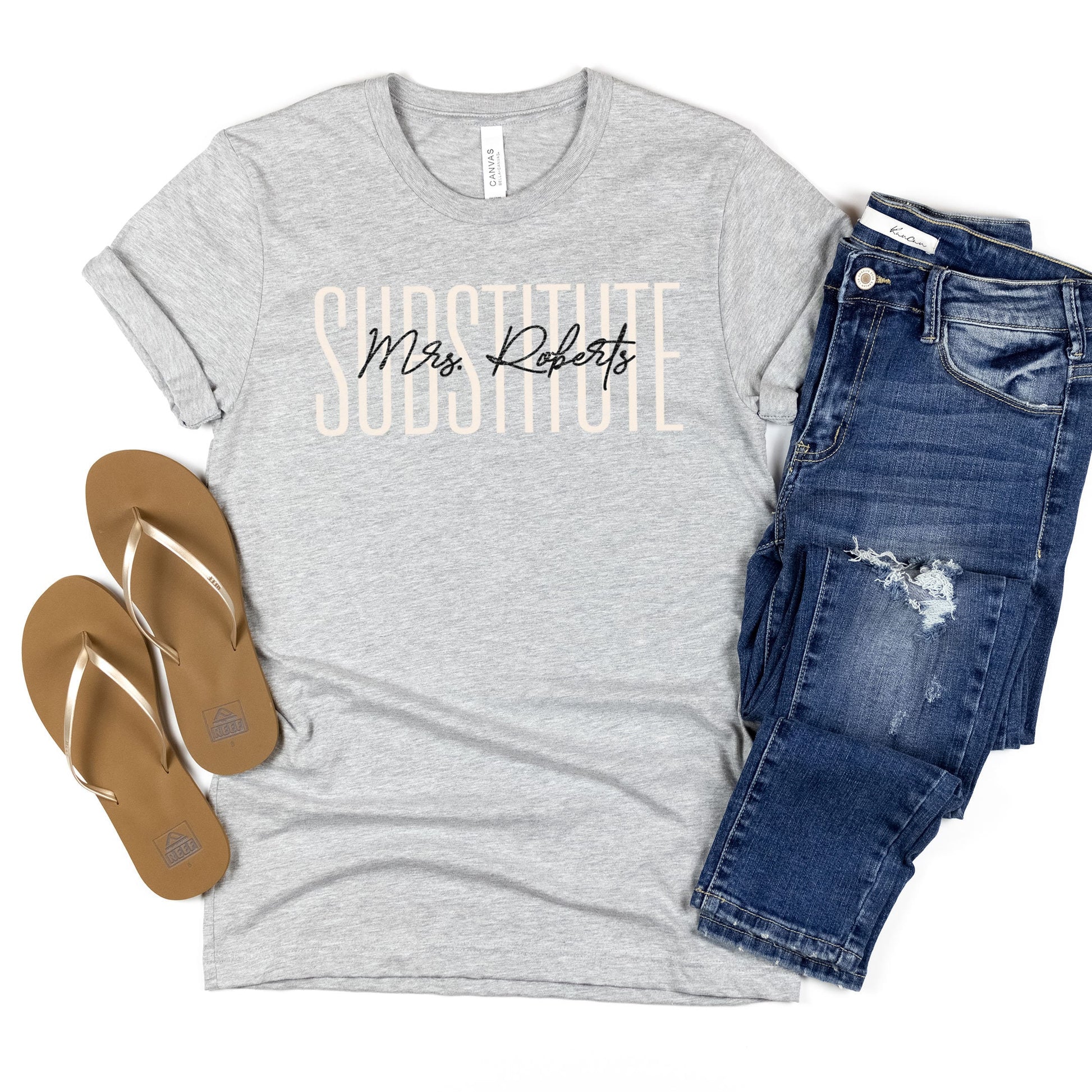 Custom Names School Substitute Teacher Shirt, Paraprofessional Gifts, Subs Teacher Appreciation Gift Para Team Tee Team Co-Worker Birthday