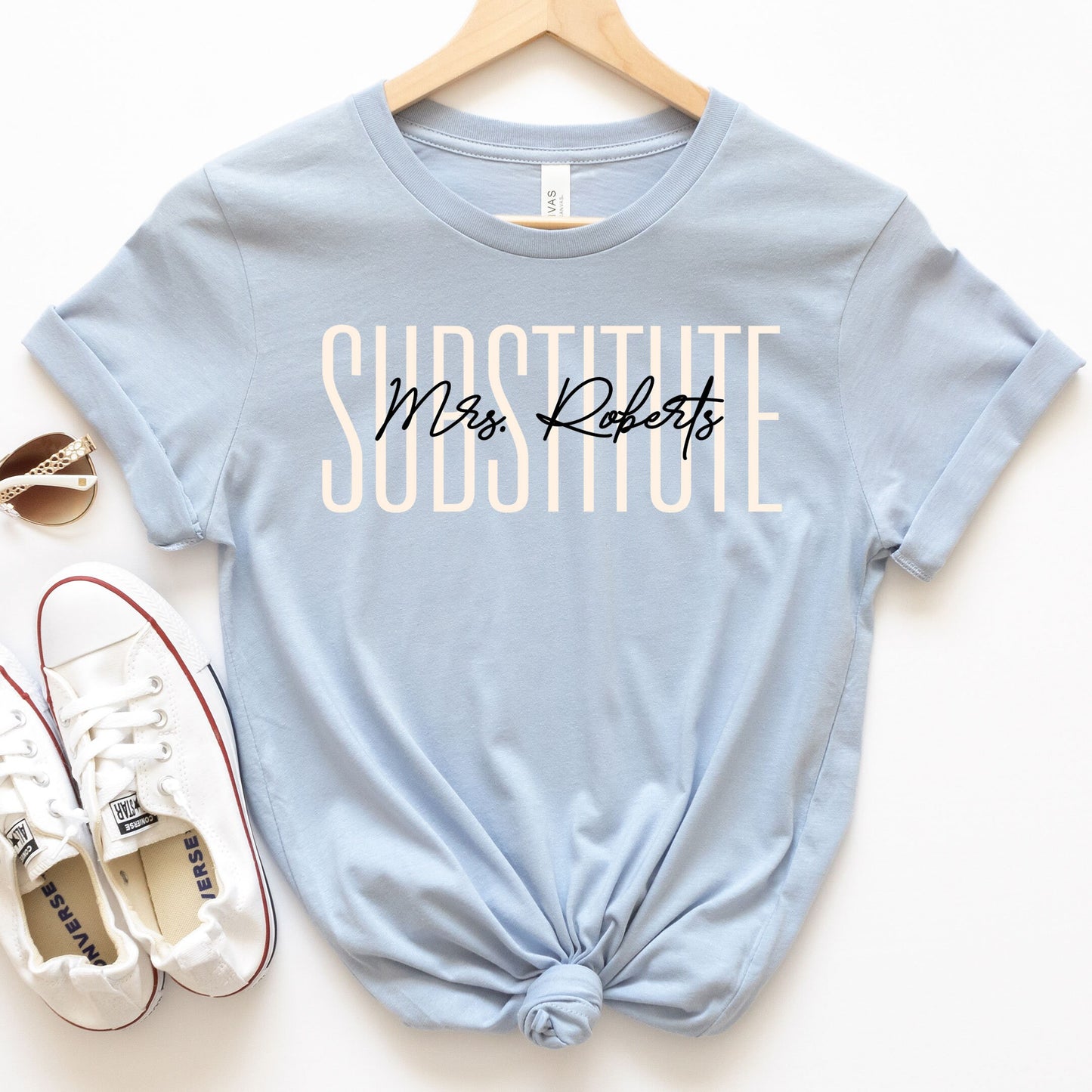 Custom Names School Substitute Teacher Shirt, Paraprofessional Gifts, Subs Teacher Appreciation Gift Para Team Tee Team Co-Worker Birthday