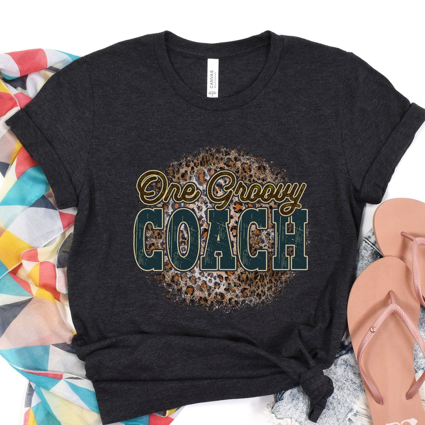 One Groovy Coach Shirt, Retro Gym Sport Coach T-Shirt