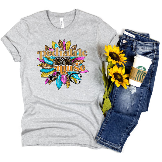 Pediatric Nurse Sunflower Rainbow Shirt, Children Nurse Graduation Day Shirt, Kids Nursing School Grad Tee, Thank You Neonatal CVICU