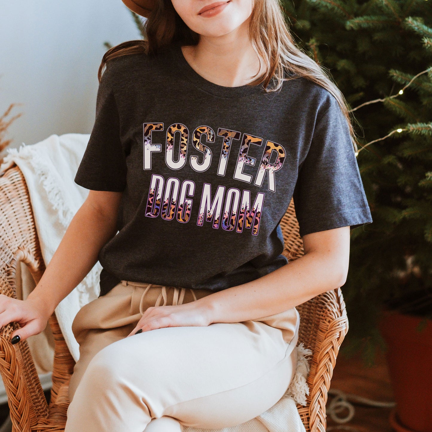 Foster Dog Mom T-Shirt - Leopard Mom Mama Gift