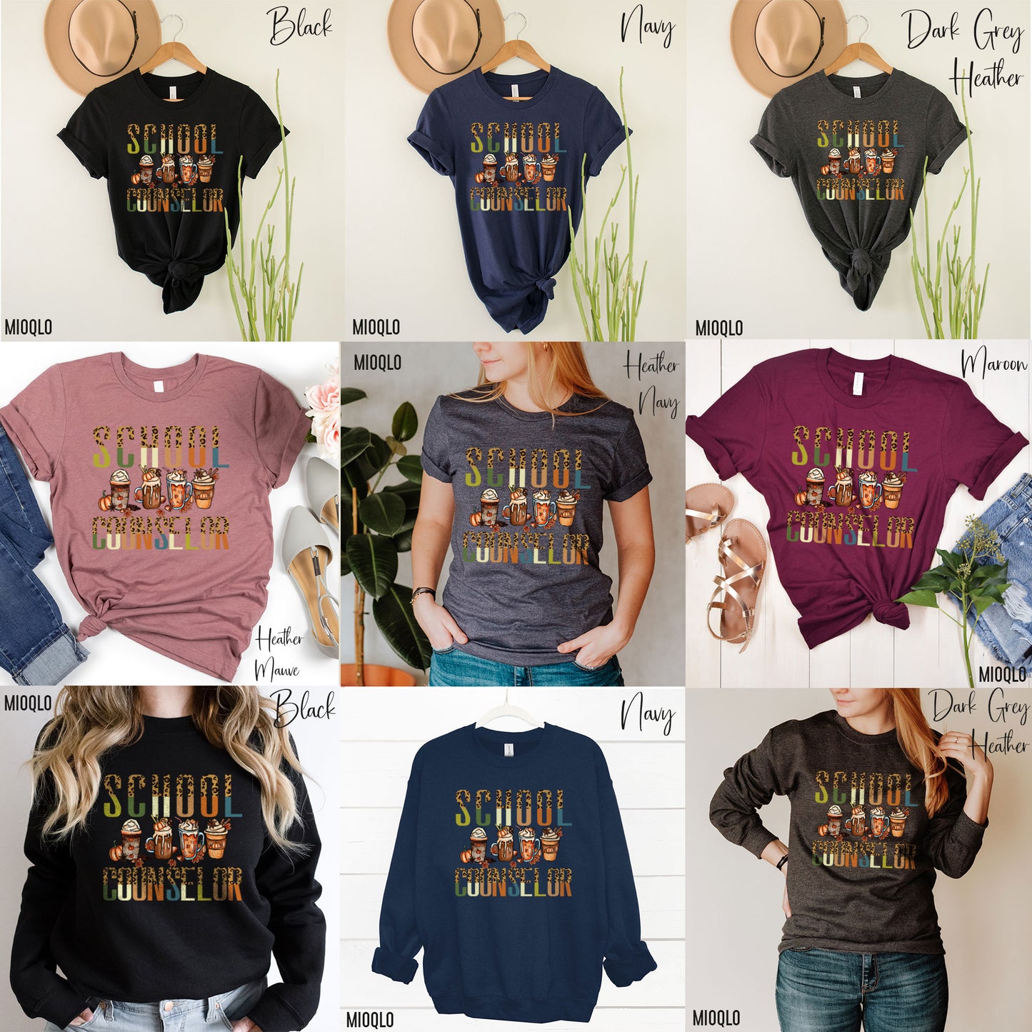 School Counselor Shirt for Women, Counselor Pumpkin Shirt, Back To School Counseling, Gift for School Counselor, Advisor Therapy Sweatshirt