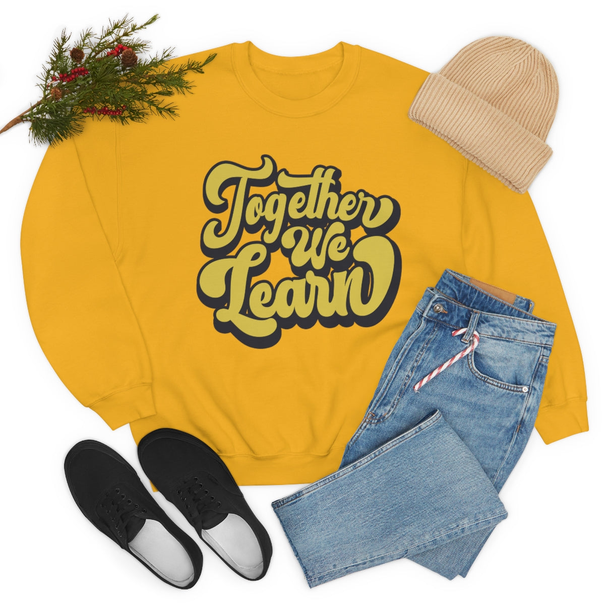 Together We Learn Sweatshirt, Teacher Positivity Sweater, Classroom Teach Sweater