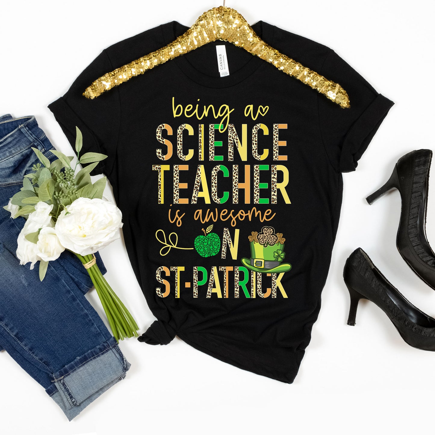 Teaching Science Teacher St Patrick's Day T-Shirt