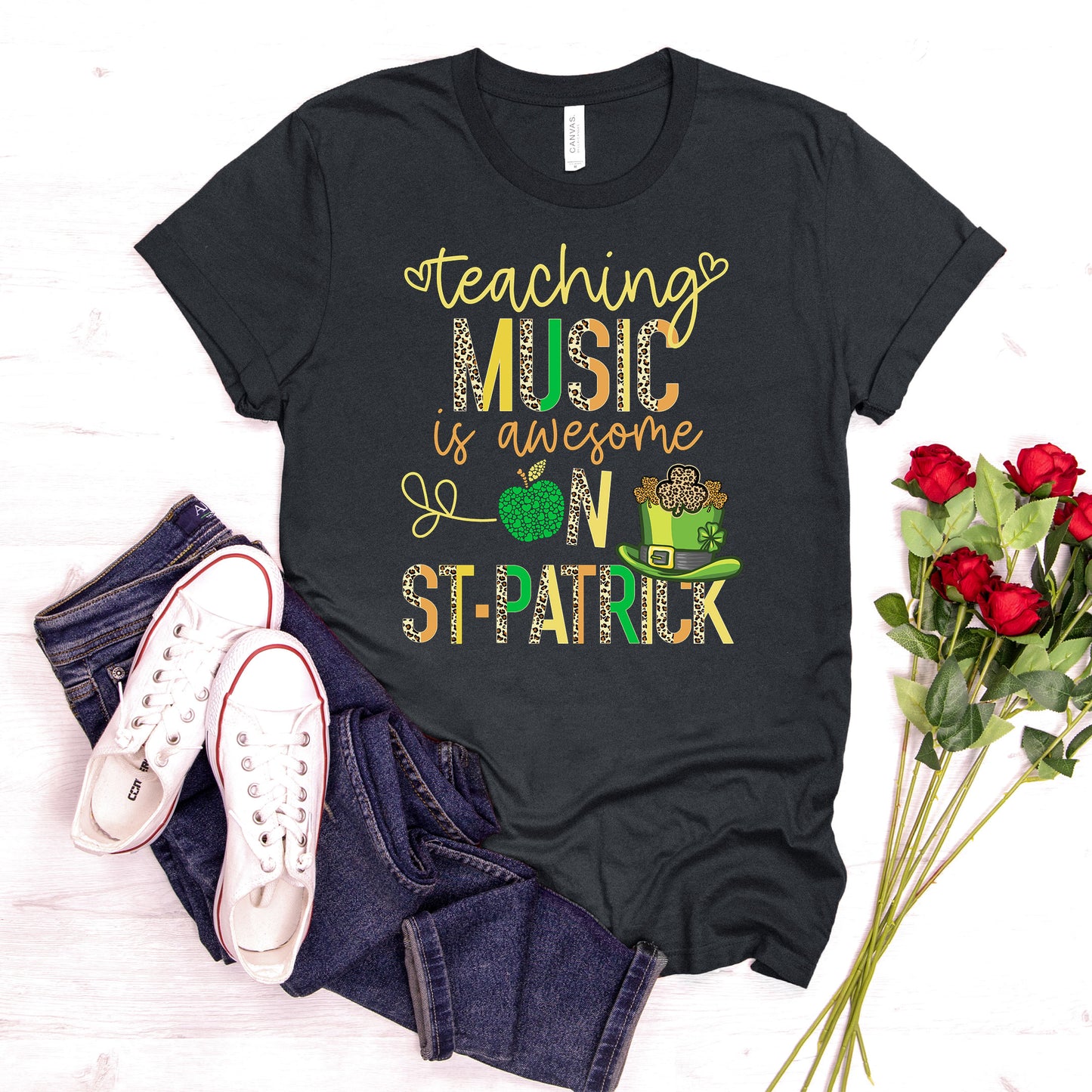 Teaching Music Teacher St Patrick's Day T-Shirt