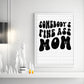 Somebody's Fine Ass Mom, Boho Funny Sayings Sublimation PNG Digital Downloads