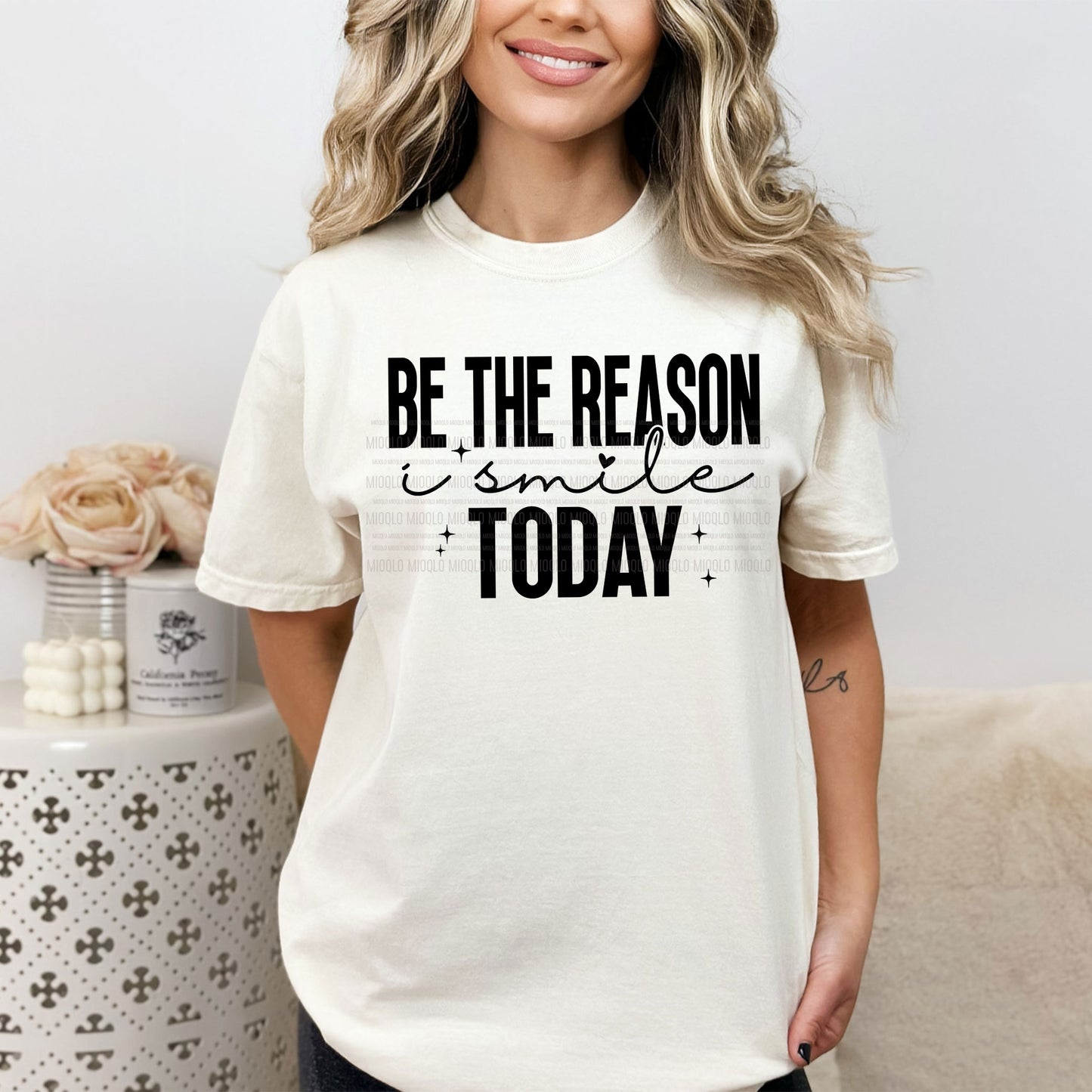 Be The Reason I Smile Today, Sassy Funny Sayings Sublimation PNG Digital Downloads